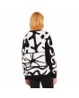 Mujer con Jersey Volcom FA Zephyr Negro-Blanco posterior