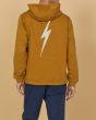Hombre con Sudadera de capucha Lightning Bolt Kaiapuni marrón posterior