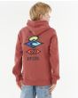 Niño con Sudadera con capucha Rip Curl Youth Search Icon color Apple Butter 8-16 años posterior