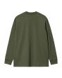 Camiseta de manga larga Carhartt WIP L/S American Script T-Shirt Tarragon para hombre posterior