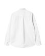 Camisa de manga Carhartt WIP C Logo Shirt Blanco-Azul Marino Oscuro para hombre posterior