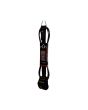 Invento para tabla de Surf Stay Covered Heavy Duty Hand Tied Leash 7' Negro