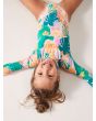 Niña con licra de manga larga Roxy Paradisiac Island Kids Verde Menta Tropical estampado