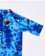 Traje de primavera con protección UV UPF 50+ Rip Curl Savages Azul para niños de 0 a 6 años cremallera