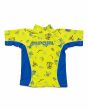 Camiseta de protección solar UPF 50+ Rip Curl Grom Monsta lima para niños de 2 a 6 años
