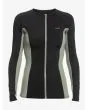 Licra para Surf de manga larga y cremallera Roxy Pro Wave Antracita para mujer