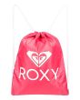 Mochila Pequeña con Cordón Ajustable Roxy Light As A Feather Solid 14.5L fucsia para mujer Frontal
