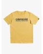 Camiseta de Manga Corta Quiksilver Like Gold para Niños 8-16 amarilla Frontal