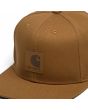 Gorra Carhartt WIP Logo marrón para hombre etiqueta