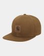 Gorra Carhartt WIP Logo marrón para hombre