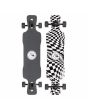 Longboard Quiksilver Check Mate  40" x 9,25" Blanco y Negro 