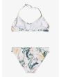 Conjunto Bikini Roxy Lovely Senorita blanco floral para niña 8 a 16 años posterior