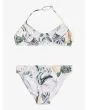 Conjunto Bikini Roxy Lovely Senorita blanco floral para niña 8 a 16 años