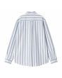 Camisa de manga larga Carhartt WIP Dillion azul y blanca a rayas para hombre posterior