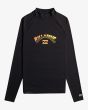 Licra de manga larga con protección solar UPF 50+ Billabong Arch negra para hombre