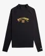 Licra de manga larga con protección solar UPF 50+ Billabong Arch negra para hombre