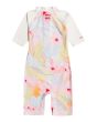 Mono de protección solar UPF 50 Billabong Billie Logo Combi con manga corta multicolor para niñas de 0 a 6 años posterior