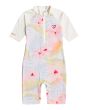 Mono de protección solar UPF 50 Billabong Billie Logo Combi con manga corta multicolor para niñas de 0 a 6 años