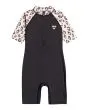 Mono de protección solar UPF 50 Billabong Billie Logo Combi con manga corta negro para niñas de 0 a 6 años