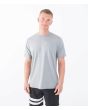 Hombre con Camiseta de protección solar de manga corta Hurley Everyday Hybrid UPF 50+ Particle Gris 