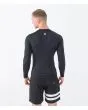 Hombre con Licra de manga larga con protección solar UPF 50+ Hurley One And Only Quickdry Rashguard LS Negra posterior
