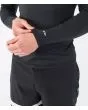 Hombre con Licra de manga larga Hurley One And Only Quickdry Rashguard LS Negra protección solar UPF 50+