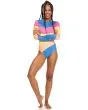 Mujer con licra de surf de manga larga Roxy Pop Surf Regatta mangas