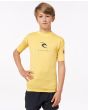 Lycra de protección solar UPF 50+ Rip Curl Corp UV Boys amarilla para niño