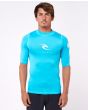 Camiseta de protección solar UPF 50+ Rip Curl Corps UV turquesa para hombre