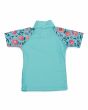 Licra de manga corta con protección UV 50 Rip Curl Mini Anak azul para niño posterior