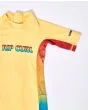 Licra de protección solar UPF 50+ Rip Curl Mumma amarilla para niños de 0 a 6 años logo