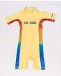 Licra de protección solar UPF 50+ Rip Curl Mumma amarilla para niños de 0 a 6 años 