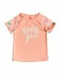 Camiseta de protección solar Roxy Salty But Sweet UPF 50+ Peach para niñas de 2 a 7 años