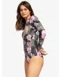 Mujer con Licra de Surf con manga larga Roxy Pro The Overhead Antracita Floral lateral