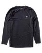 Camiseta de protección solar de manga larga Vissla Twisted Eco LS Rashguard negro jaspeado para hombre
