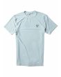 Camiseta de protección solar Vissla Twisted Eco Rashguard azul celeste para hombre