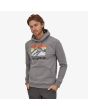 Sudadera Reciclada con Capucha Patagonia Logo Ridge gris para Hombre frontal