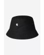 Carhartt WIP, gorro de pescador Madison Logo negro con logo blanco