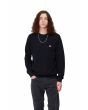 Hombre con con jersey de lana Carhartt WIP Madison Sweater Dark Navy/Wax