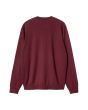 Jersey de lana Carhartt WIP Madison Sweater Malbec-Black para hombre posterior