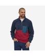 Hombre con jersey de forro polar con media cremallera Patagonia M's Microdini 1/2 Zip Pullover rojo 