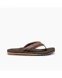 Chanclas de cuero vegano Reef Cushion Dawn marrones para hombre lateral