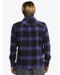 Hombre con Camisa de franela Quiksilver Mercury Violeta posterior