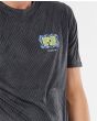 Camiseta de protección solar Rip Curl Mind Wave UV SS negra logo