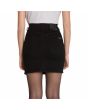 Mujer con minifalda Vaquera Volcom Weellow Denim Negra posterior