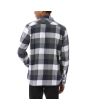 Camisa de manga larga para hombre Vans Box Flannel Azul Marino a cuadros posterior