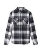 Camisa de manga larga para hombre Vans Box Flannel Azul Marino a cuadros frontal