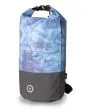 Mochila estanca Vissla 7 Seas 20L Dry Pack azul tie dye lateral