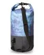 Mochila estanca Vissla 7 Seas 20L Dry Pack azul tie dye posterior