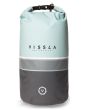 Mochila estanca Vissla 7 Seas 20L Dry Pack turquesa, gris y negra